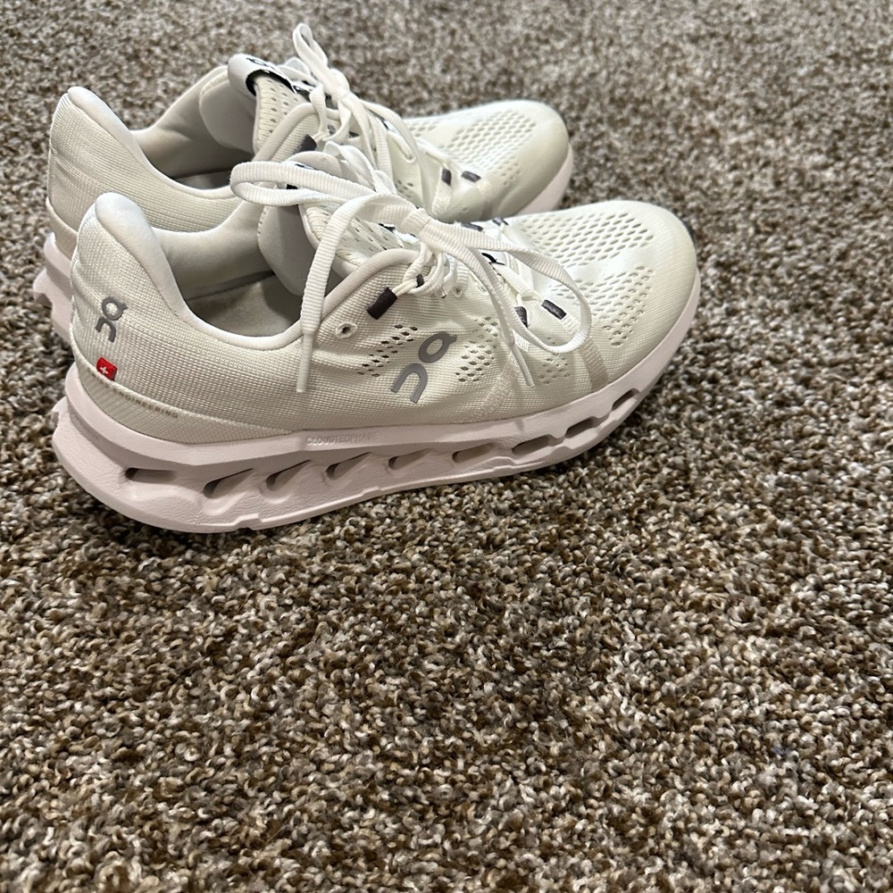 On Running Women's White Running Shoes